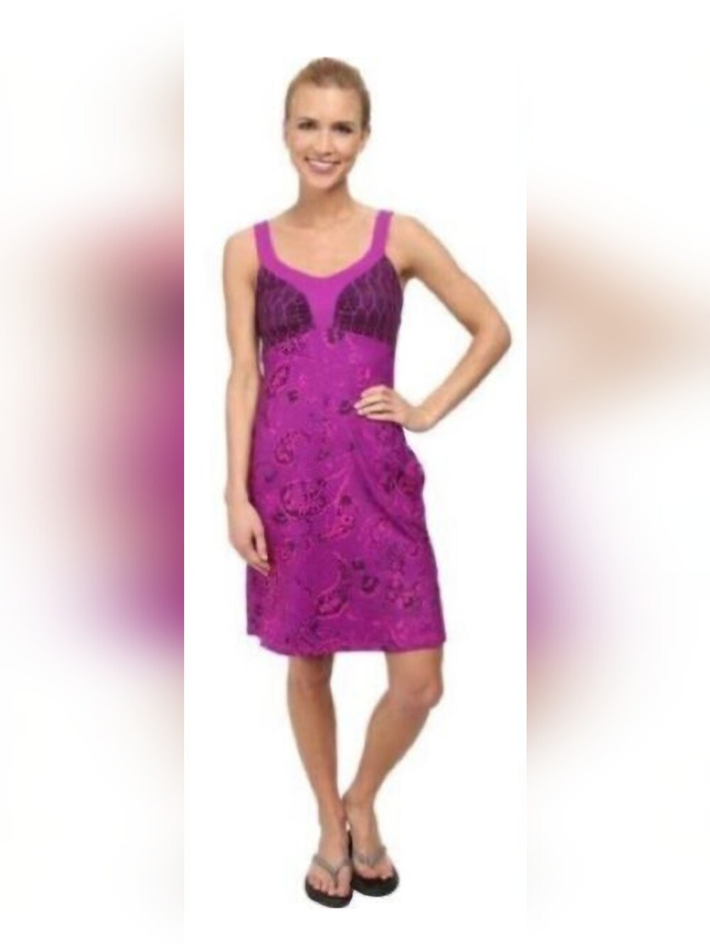 The North Face Purple Patterned Midi Dress